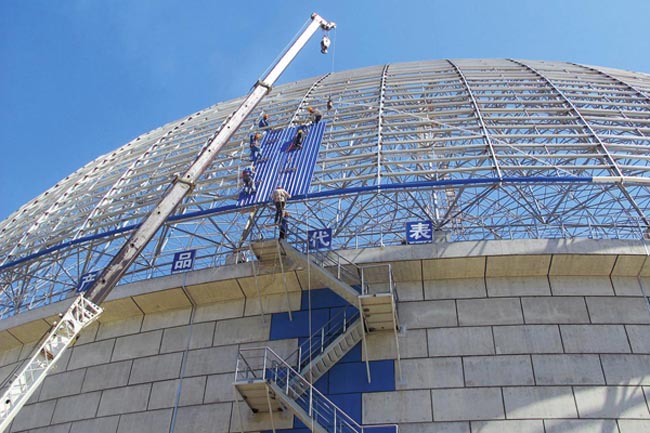 乌鲁木齐发电厂球形网架